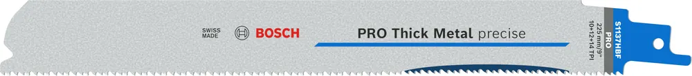 Aanbieding - BOSCH 2608658999 PRO Thick Metal precise S1137HBF reciprozaagblad 1,1 x 25 x 225 mm (25 st.)