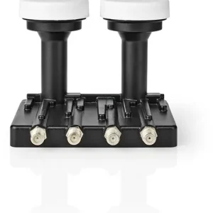 Actie | Nedis LNB Quad Monoblock 6° Zwart 1 stuks - SLNBQDM60BK SLNBQDM60BK