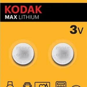 Kodak CR1632 lithium knoopcel batterij blister(2) - 3241040 - Koopje