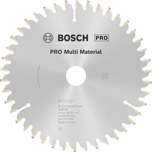 Hoog gewaardeerd | Bosch Accessoires Cirkelzaagblad Multi Material 150 x 20/16 x 2,0 mm, 42 1st - 2608640501