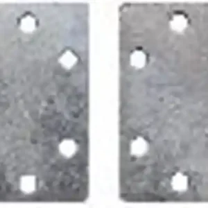 Aanbieding - ASSA ABLOY DCA162 Montageplaten voor inbouw-dranger DC840 en DC860 in profiel gegalvaniseerd 2 stuks. - 10029135