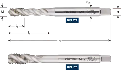 Nieuw gelanceerd - Rotec HSS-E Machinetap Blind DIN 376 M6 - 321.0600CE