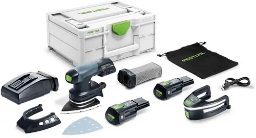 Festool DTSC 400 3.0 I-Plus Accu deltaschuurmachine 18V in Systainer (2x 3.0Ah accu + TCL 6 snellader) - 578848 | Koopje