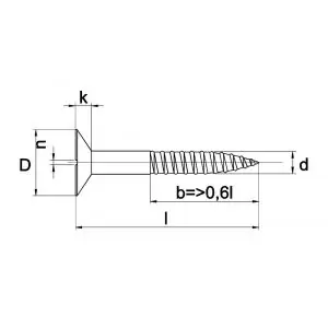 Profiteer nu - Kobout 697MN04035 houtschroef verzonkenkop zaagsnede DIN 97 messing vernikkeld 4x35 mm